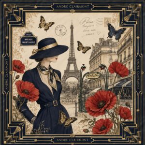 Andre Clairmont Signature Silk Scarf