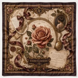 Andre Clairmont Signature Silk Scarf