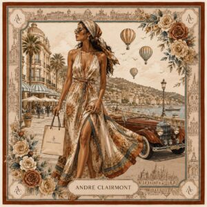 Andre Clairmont Signature Silk Scarf
