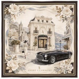 Andre Clairmont Signature Silk Scarf