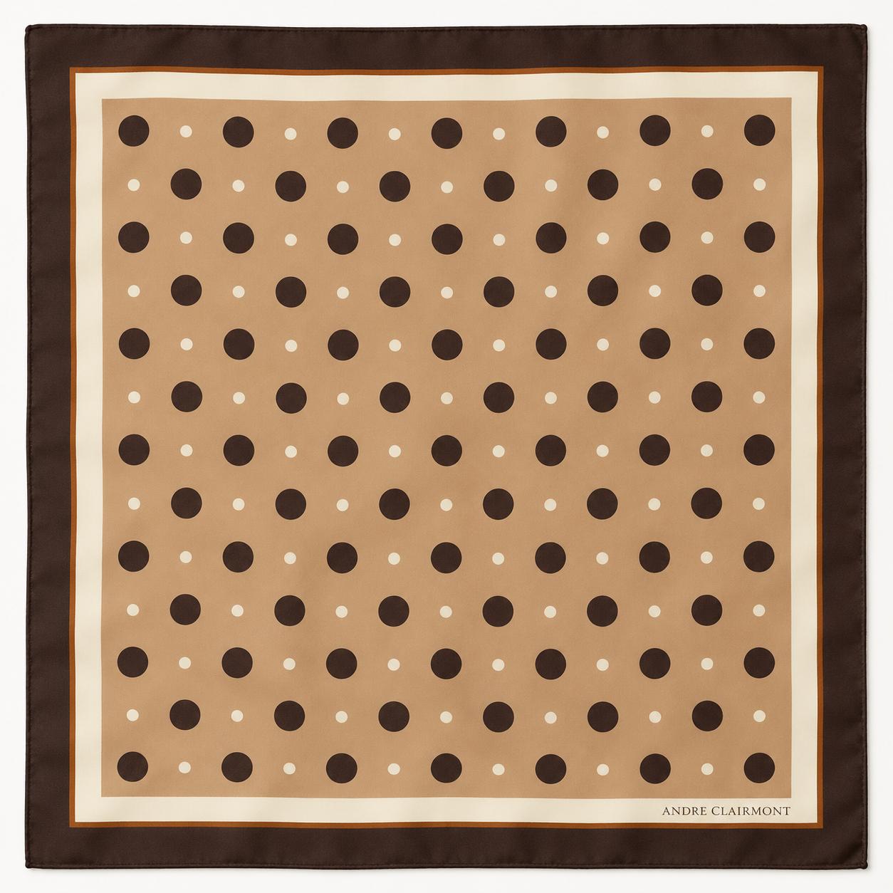 Classic Polka Silk Scarf