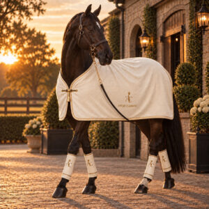 Ivory Jacquard Horse Rug