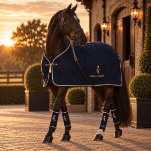 Midnight Navy Quilted Horse Rug